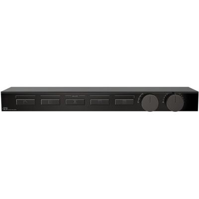 Gessi - HI-FI - Vidrio ESG negro humo - Montaje horizontal - Termostato de ducha Gessi - HI-FI - Vidrio ESG negro humo - Montaje horizontal - Termostato de ducha