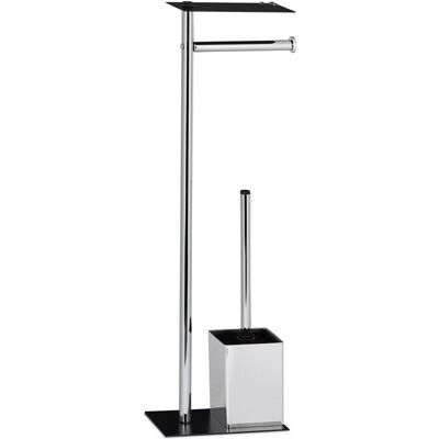 HELLOSHOP26 Caddy Wc De Pie Con Cepillo De Hierro Y Plástico 130002451 HELLOSHOP26 Caddy Wc De Pie Con Cepillo De Hierro Y Plástico 130002451