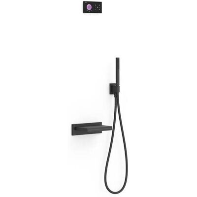 Kit de Ducha Tres 09288556nm - Termostático Electrónico 2 Vías Negro Kit de Ducha Tres 09288556nm - Termostático Electrónico 2 Vías Negro