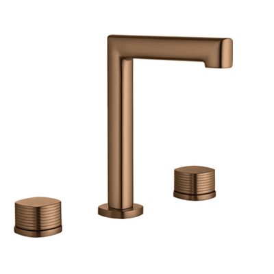 Imex - Grifo De Lavabo Firenze Grifo Bimando Ahorro De Agua Antical Grifería De Baño Serie Firenze Color Oro Rosa Cepillado Imex - Grifo De Lavabo Firenze Grifo Bimando Ahorro De Agua Antical Grifería De Baño Serie Firenze Color Oro Rosa Cepillado