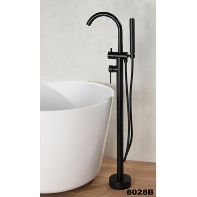 Bernstein - Bañera Exenta Belaqua - Acrílico Sanitario - Blanco Brillante - 170 X 80 X 58 Cm - Sin Sifón, Con Grifo Mezclador 8028b Bernstein - Bañera Exenta Belaqua - Acrílico Sanitario - Blanco Brillante - 170 X 80 X 58 Cm - Sin Sifón, Con Grifo Mezclador 8028b