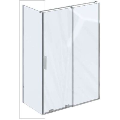 Ravak Roll - Mampara De Ducha De 80x195 Cm, Cromo/cristal Transparente X90v40c00z1 Ravak Roll - Mampara De Ducha De 80x195 Cm, Cromo/cristal Transparente X90v40c00z1
