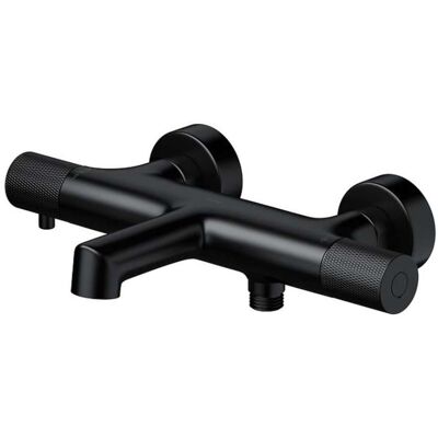 CERSANIT Zen - Mezclador termostático para bañera - Negro CERSANIT Zen - Mezclador termostático para bañera - Negro