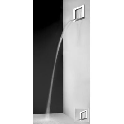 Gessi - Cascata Ispa - Acero cepillado mate - Montaje en pared - Juego de montaje Gessi - Cascata Ispa - Acero cepillado mate - Montaje en pared - Juego de montaje