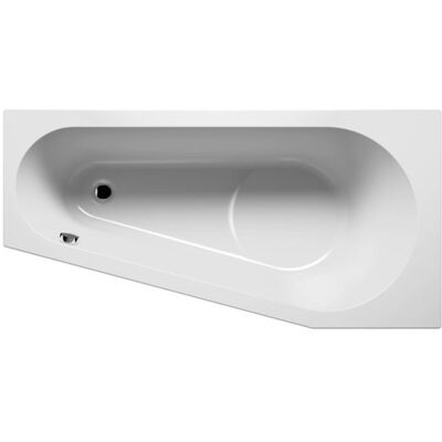 RIHO Delta Bañera Asimétrica Izquierda - 150x80cm, Blanca - Bañera RIHO Delta Bañera Asimétrica Izquierda - 150x80cm, Blanca - Bañera