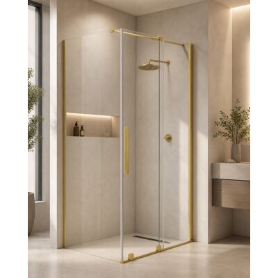 Mampara Ducha Rectangular 120 X 80 Cristal Transparente Perfiles Oro Cepillado 1 Puerta Corredera Deante Nivis Kpnrp12s08 120 X 80 Mampara Ducha Rectangular 120 X 80 Cristal Transparente Perfiles Oro Cepillado 1 Puerta Corredera Deante Nivis Kpnrp12s08 120 X 80