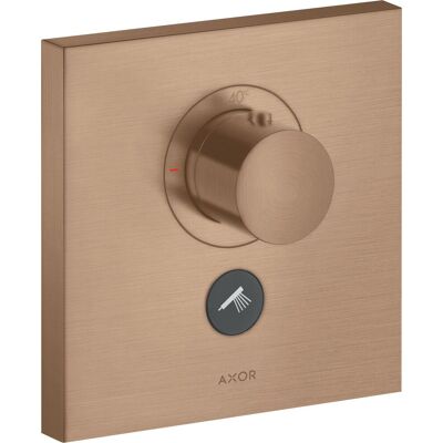 Hansgrohe Axor Starck ShowerSelect Square Termostato - Highflow, Oro Rojo Cepillado Hansgrohe Axor Starck ShowerSelect Square Termostato - Highflow, Oro Rojo Cepillado