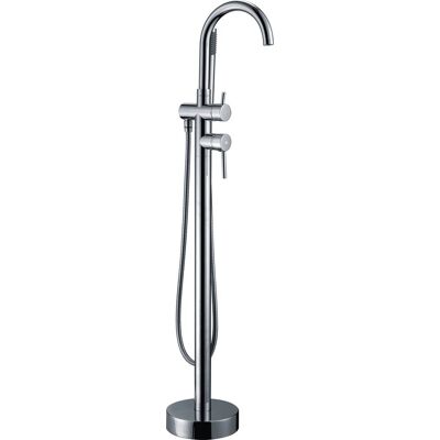 Grifo De Bañera Exenta Con Mezclador Monomando Round Cromo Gme Grifo De Bañera Exenta Con Mezclador Monomando Round Cromo Gme