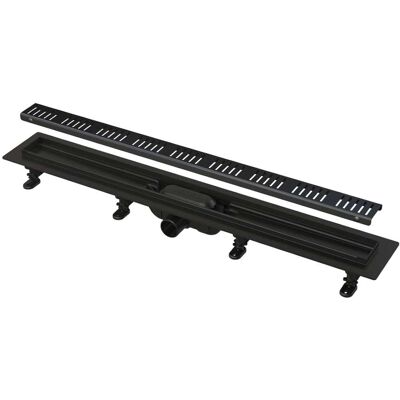 Alcaplast Alca - Plato De Ducha Simple 55 Cm, Con Borde Para Rejilla Perforada, Incl. Rejilla, Negro Mate Apz10black-550m Alcaplast Alca - Plato De Ducha Simple 55 Cm, Con Borde Para Rejilla Perforada, Incl. Rejilla, Negro Mate Apz10black-550m