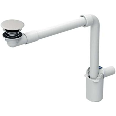 Drenaje de lavabo ahorrador de espacio - Para lavabos sin rebosadero Drenaje de lavabo ahorrador de espacio - Para lavabos sin rebosadero