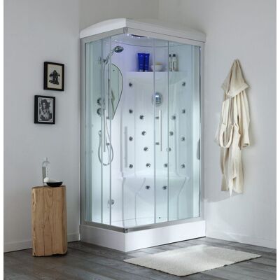 KIAMAMI VALENTINA Cabina De Ducha De Hidromasaje Multifuncional 70x90 Iris Derecho KIAMAMI VALENTINA Cabina De Ducha De Hidromasaje Multifuncional 70x90 Iris Derecho