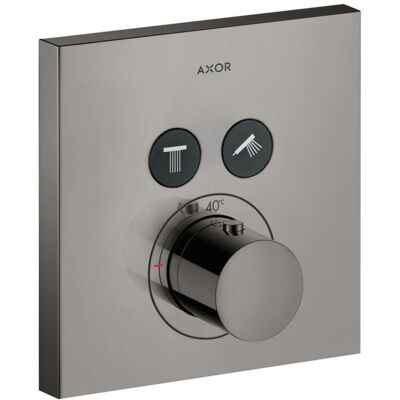 Hansgrohe Axor Starck ShowerSelect Termostato - Cromo Negro Pulido - Ducha y Termostato Hansgrohe Axor Starck ShowerSelect Termostato - Cromo Negro Pulido - Ducha y Termostato