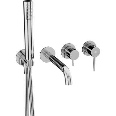 Conjunto Empotrado Bañera Sirio Cromo Con Kit - Gme Conjunto Empotrado Bañera Sirio Cromo Con Kit - Gme