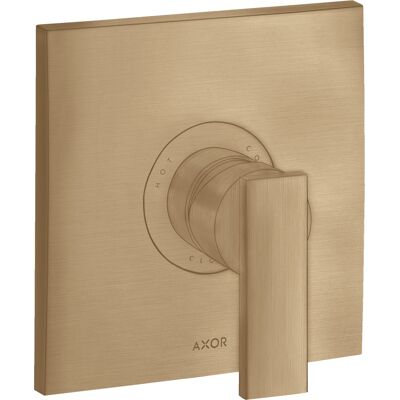 Hansgrohe Citterio Mezclador de Ducha Monomando Empotrado - Bronce Cepillado - Mezclador de Ducha Hansgrohe Citterio Mezclador de Ducha Monomando Empotrado - Bronce Cepillado - Mezclador de Ducha