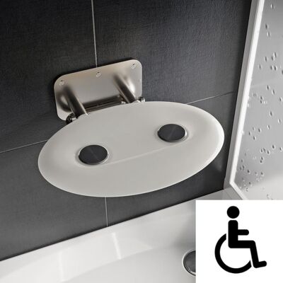 Ravak - Asiento De Ducha Abatible Ovo-p Ii-opal Pmr Para Mampara De Ducha (b8f0000049) Ravak - Asiento De Ducha Abatible Ovo-p Ii-opal Pmr Para Mampara De Ducha (b8f0000049)