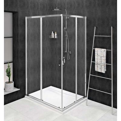 Gelco Sigma Simply - Box Doccia 120x110 Cm, Versione S/d, Vetro Trasparente/cromo Gs2112-02 Gelco Sigma Simply - Box Doccia 120x110 Cm, Versione S/d, Vetro Trasparente/cromo Gs2112-02