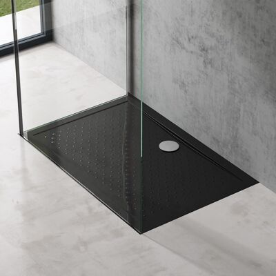 doporro - AL02 - 80x100x4 cm - Negro - Plato de ducha doporro - AL02 - 80x100x4 cm - Negro - Plato de ducha