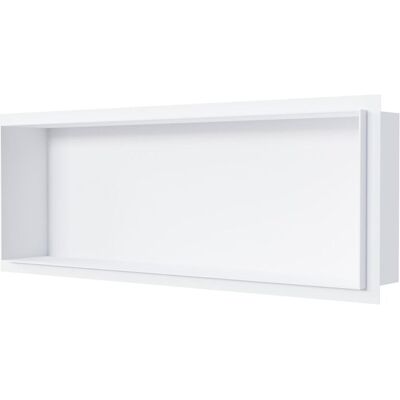 Cabina De Ducha De Acero Inoxidable Sin Marco, Estante Empotrado - 20x60x10cm - Nt206010x Blanco - Bernstein Cabina De Ducha De Acero Inoxidable Sin Marco, Estante Empotrado - 20x60x10cm - Nt206010x Blanco - Bernstein