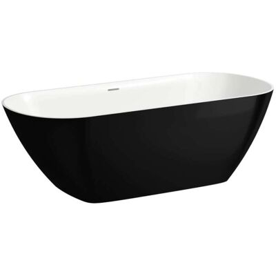 Bañera Independiente LAUFEN Lua - 750x1700x540mm - Negro/Blanco Bañera Independiente LAUFEN Lua - 750x1700x540mm - Negro/Blanco