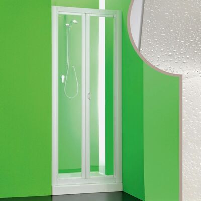 FORTE Puerta De Ducha Apertura Plegable De Acrílico H 190 Cm Mod. Saturno 100 Cm FORTE Puerta De Ducha Apertura Plegable De Acrílico H 190 Cm Mod. Saturno 100 Cm