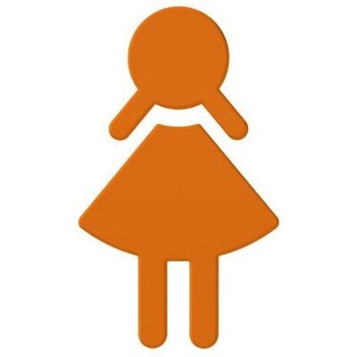 HEWI 801.91.020 Signo Mujer - Símbolo Autoadhesivo de Poliamida HEWI 801.91.020 Signo Mujer - Símbolo Autoadhesivo de Poliamida