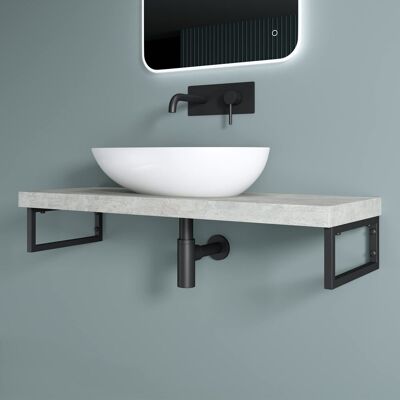 DOPORRO - WH01 - Negro - 350mm - Soporte de pared DOPORRO - WH01 - Negro - 350mm - Soporte de pared