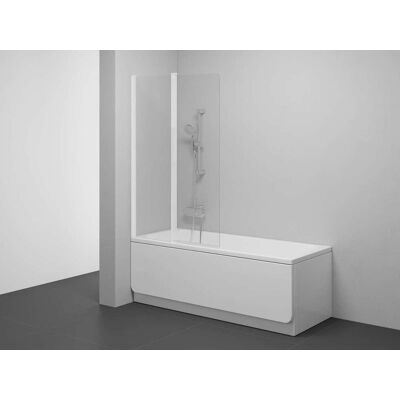 Ravak Chrome - Mampara Para Bañera Cvs2-100 L, Dos Piezas, 100x150 Cm, Cristal Blanco Mate/transparente 7qla0e00z1 Ravak Chrome - Mampara Para Bañera Cvs2-100 L, Dos Piezas, 100x150 Cm, Cristal Blanco Mate/transparente 7qla0e00z1