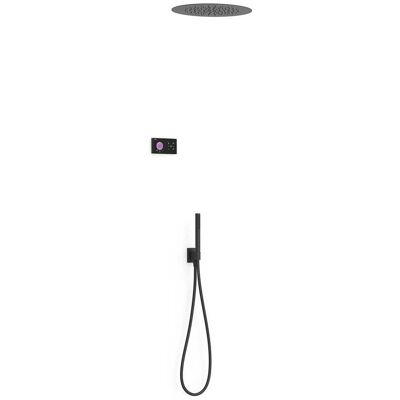 Kit de ducha Shower Technology negro mate 2 vías electrónica empotrada Tres Kit de ducha Shower Technology negro mate 2 vías electrónica empotrada Tres