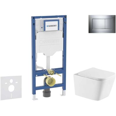 Geberit Duofix - Conjunto De Módulo De Instalación Empotrada, Inodoro Arkas L Y Asiento Softclose, Pulsador Sigma20, Cromo Sani11ca1171 Geberit Duofix - Conjunto De Módulo De Instalación Empotrada, Inodoro Arkas L Y Asiento Softclose, Pulsador Sigma20, Cromo Sani11ca1171