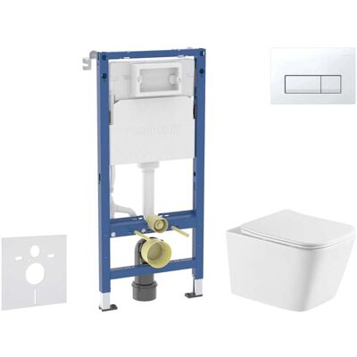 Geberit Duofix - Conjunto De Instalación Empotrada, Inodoro Arkas I Y Asiento Softclose, Pulsador Delta50, Blanco Alpino Sani11ca31147 Geberit Duofix - Conjunto De Instalación Empotrada, Inodoro Arkas I Y Asiento Softclose, Pulsador Delta50, Blanco Alpino Sani11ca31147