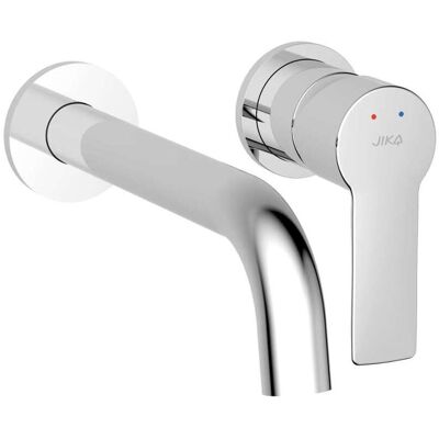 Jika Ponta Style - Grifo Empotrado De Lavabo, Con Cuerpo De Montaje, 2 Orificios, Cromo H3112h60041201 Jika Ponta Style - Grifo Empotrado De Lavabo, Con Cuerpo De Montaje, 2 Orificios, Cromo H3112h60041201