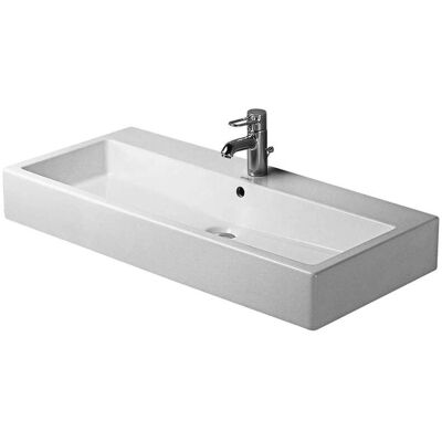 Lavabo Duravit Vero 1000mm Blanco - Rectangular, Con rebosadero, Montaje en pared Lavabo Duravit Vero 1000mm Blanco - Rectangular, Con rebosadero, Montaje en pared
