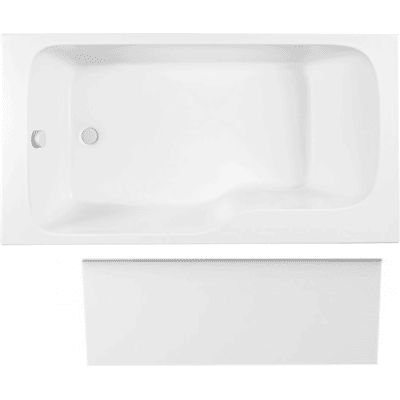 Jacob Delafon - Malice Bañera Antideslizante Bañera Ducha + Delantal De Nicho Blanco Mate, 170 X 90 - Versión Izquierda Jacob Delafon - Malice Bañera Antideslizante Bañera Ducha + Delantal De Nicho Blanco Mate, 170 X 90 - Versión Izquierda