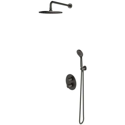 OMNIRES - SYSYT05GR - Grafito cepillado - Shower system OMNIRES - SYSYT05GR - Grafito cepillado - Shower system