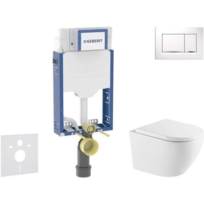 Geberit Kombifix - Conjunto De Módulo De Instalación Empotrada,inodoro Oudee Y Asiento Con Cierre Suave, Botón Sigma20, Blanco/cromo Sani15ca3163 Geberit Kombifix - Conjunto De Módulo De Instalación Empotrada,inodoro Oudee Y Asiento Con Cierre Suave, Botón Sigma20, Blanco/cromo Sani15ca3163