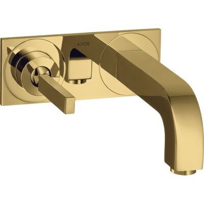 Grifo de lavabo monomando AXOR Citterio de Hansgrohe - 225mm, Oro Pulido Grifo de lavabo monomando AXOR Citterio de Hansgrohe - 225mm, Oro Pulido