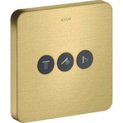 Hansgrohe Axor Starck Válvula de Ducha - Latón Cepillado - 3 Consumidores Hansgrohe Axor Starck Válvula de Ducha - Latón Cepillado - 3 Consumidores