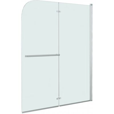 mampara de ducha plegable vidaXL 2 paneles ESG 95x140 cm - Mampara de ducha mampara de ducha plegable vidaXL 2 paneles ESG 95x140 cm - Mampara de ducha