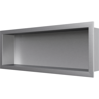Nicho De Ducha Mural Acero Inoxidable, Repisa De Ducha Empotrada Bs206010 - 20x60x10cm - Acero Cepillado - Bernstein Nicho De Ducha Mural Acero Inoxidable, Repisa De Ducha Empotrada Bs206010 - 20x60x10cm - Acero Cepillado - Bernstein