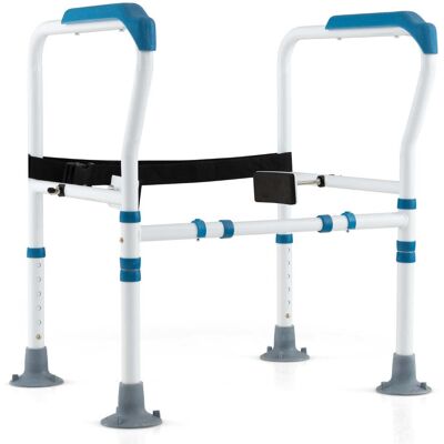 HELLOSHOP26 Barra De Apoyo Para Inodoro 62-68 X 49,5 X 65,5-78 Cm Seguridad Optimizada Plegable Estilo Moderno Acero Azul 200010978 HELLOSHOP26 Barra De Apoyo Para Inodoro 62-68 X 49,5 X 65,5-78 Cm Seguridad Optimizada Plegable Estilo Moderno Acero Azul 200010978