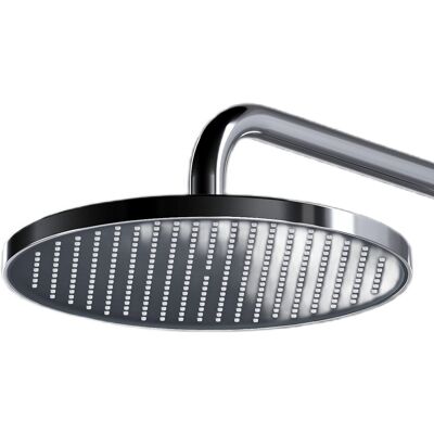 Ducha Rectangular En Abs Con Chorro Lluvia Y Anticalcáreo - Ø25,4cm - D2201r - Cromo / Negro Mate - Bernstein Ducha Rectangular En Abs Con Chorro Lluvia Y Anticalcáreo - Ø25,4cm - D2201r - Cromo / Negro Mate - Bernstein