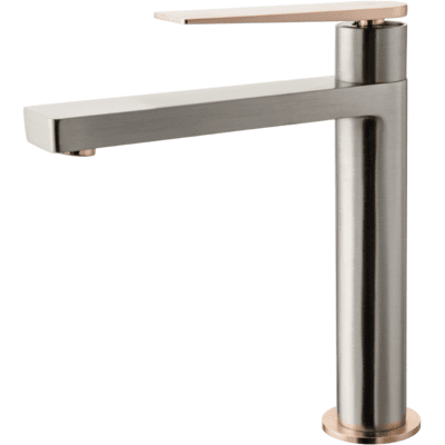 Grifo alto Allure de Essebagno en oro rosa - Lavabo Grifo alto Allure de Essebagno en oro rosa - Lavabo