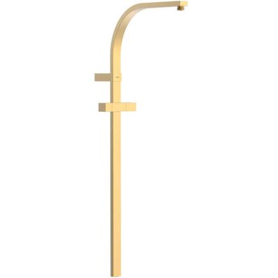 Tres - 03463506om Over-wall Barra De Ducha Adaptable A Grifo Termostático Mural Con Conexión Compatible Color Oro Mate 24k - Ref: 03463506om Tres - 03463506om Over-wall Barra De Ducha Adaptable A Grifo Termostático Mural Con Conexión Compatible Color Oro Mate 24k - Ref: 03463506om