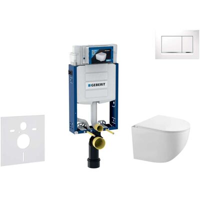 Geberit Kombifix - Conjunto De Módulo De Instalación Empotrada, Inodoro Gaia Y Asiento Softclose, Pulsador De Descarga Sigma20, Blanco/cromo Sani15ca3115 Geberit Kombifix - Conjunto De Módulo De Instalación Empotrada, Inodoro Gaia Y Asiento Softclose, Pulsador De Descarga Sigma20, Blanco/cromo Sani15ca3115