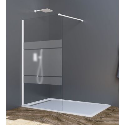 Mampara De Ducha Fija Screen Blanco Frost 66,5-68 Cm - Gme Mampara De Ducha Fija Screen Blanco Frost 66,5-68 Cm - Gme