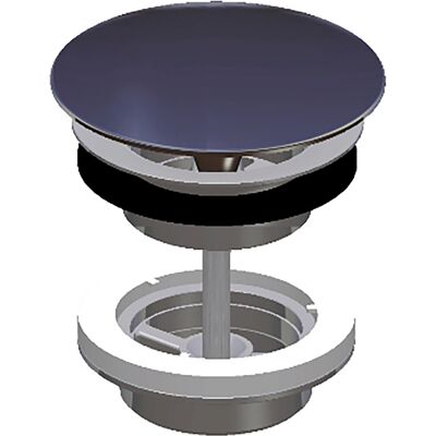 LAUFEN H8954390000001 - Válvula de desagüe con tapa cromada para lavabo LAUFEN H8954390000001 - Válvula de desagüe con tapa cromada para lavabo