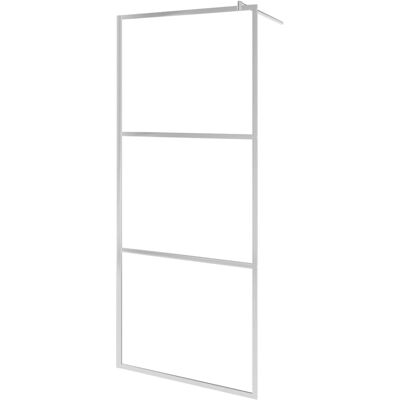 vidaXL Pared de Ducha Walk-in - Ajustable 78-80cm - Plateado - Mampara vidaXL Pared de Ducha Walk-in - Ajustable 78-80cm - Plateado - Mampara