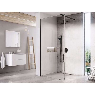 Ravak Walk-in - Mampara De Ducha Walk-in Wall 60x200 Cm, Negra/cristal Transparente Gw9w0030sz1 Ravak Walk-in - Mampara De Ducha Walk-in Wall 60x200 Cm, Negra/cristal Transparente Gw9w0030sz1