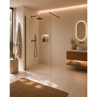 Mampara Ducha De 100 Cm De Ancho En Bronce Cepillado Y Cristal Transparente Con Tratamiento Active Cover Deante Nivis Ktjc30p 100 Cm Mampara Ducha De 100 Cm De Ancho En Bronce Cepillado Y Cristal Transparente Con Tratamiento Active Cover Deante Nivis Ktjc30p 100 Cm
