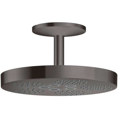 Hansgrohe Cromo Negro Cepillado Cabezal de Ducha - 280mm, 1 Tipo de Chorro Hansgrohe Cromo Negro Cepillado Cabezal de Ducha - 280mm, 1 Tipo de Chorro